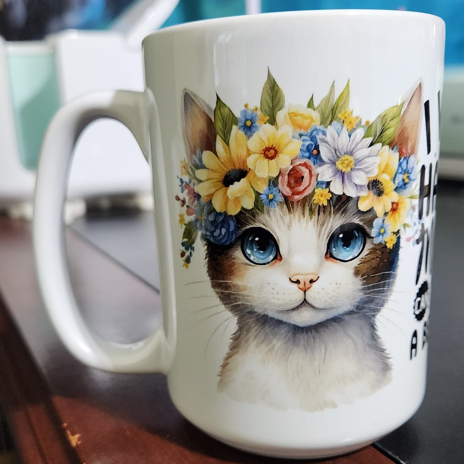 I work hard so that my cats can have a better life sublimated 15oz mug 