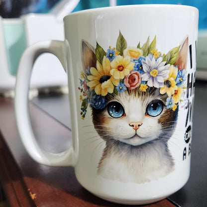 I work hard so that my cats can have a better life sublimated 15oz mug 