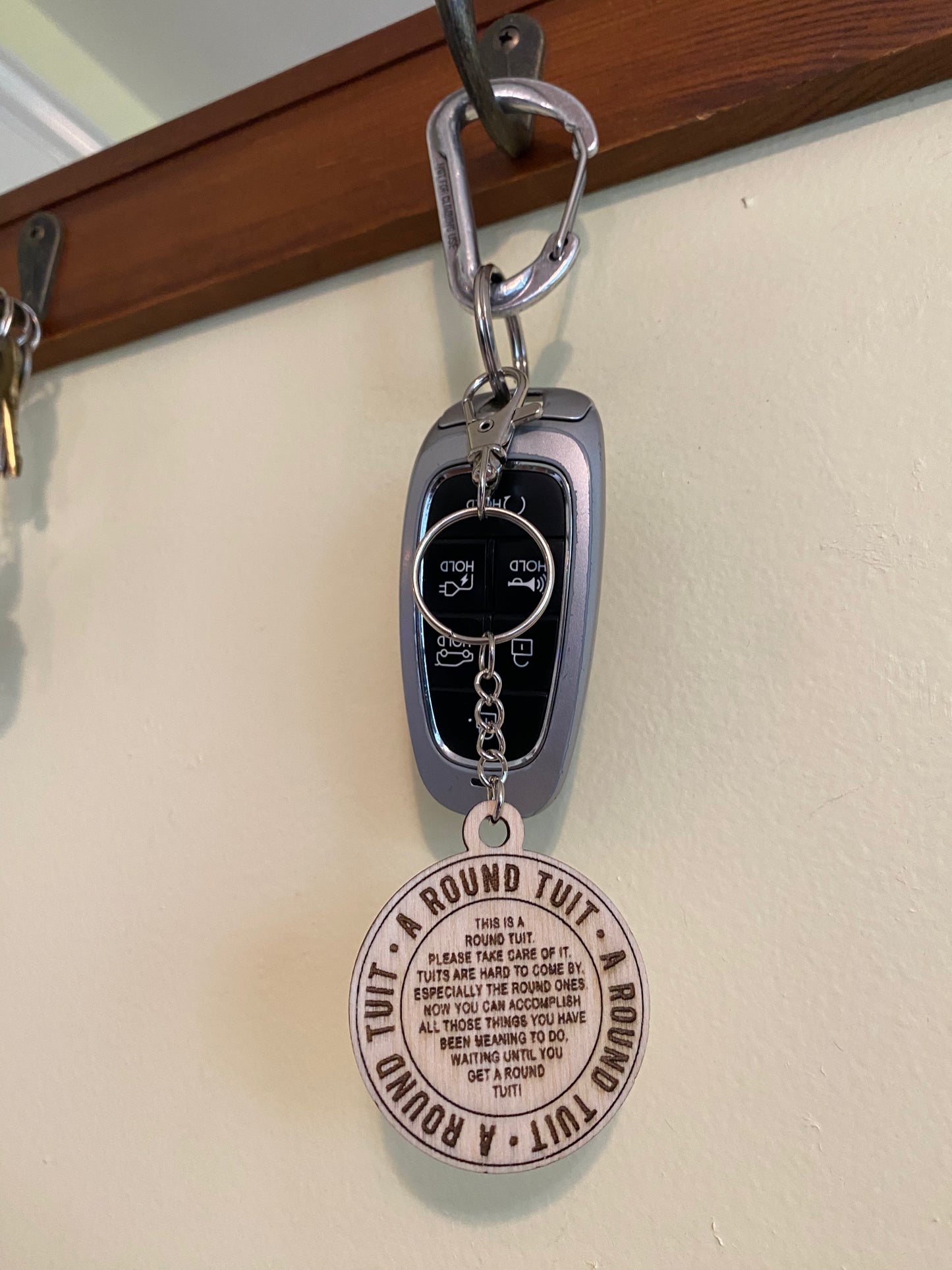 Round to it Laser Cut Keychain