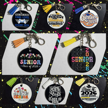 Senior 2026 Sublimated Keychains - Quick Charms