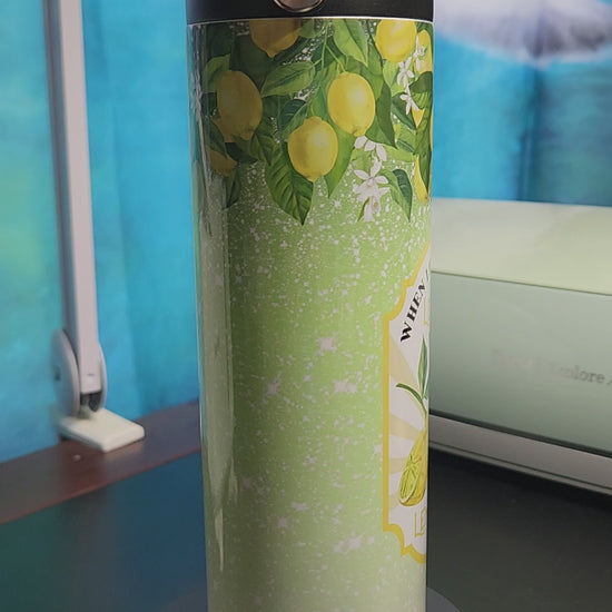 when life gives you lemons make lemonade sublimated tumbler 20oz