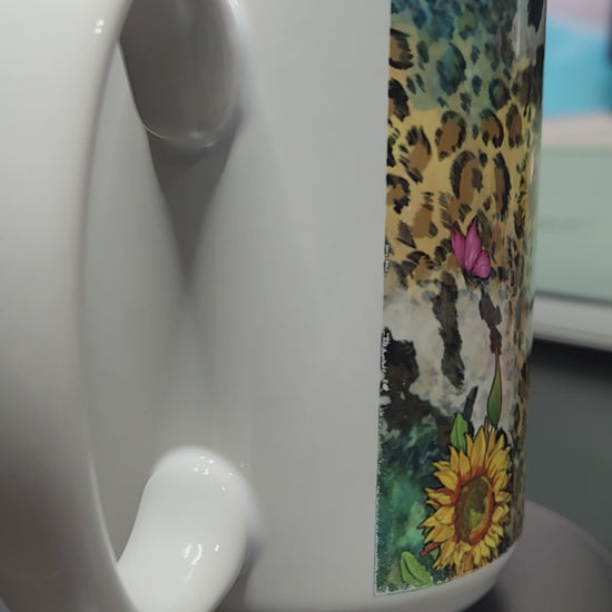 Just a little moody highland cow sublimated 15oz mug. Dishwasher and microwave safe mug.